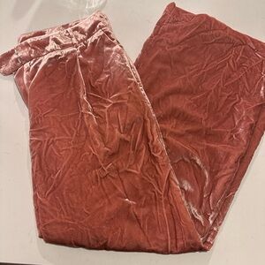 LOFT Velvet Pants in Dusty Rose
